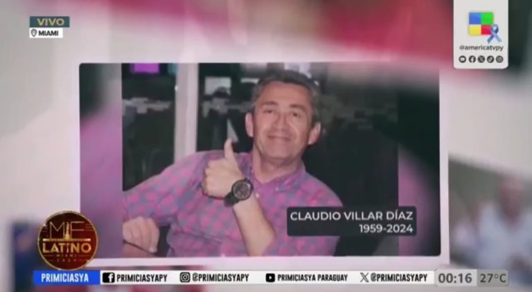 En los Martín Fierro Latino 2024: Claudio Villar Diaz recibió homenaje póstumo